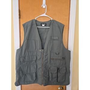 Tact Gear - Squad Sportsman Tactical Vest, Sz XL, Security Military Mag Zip GRN